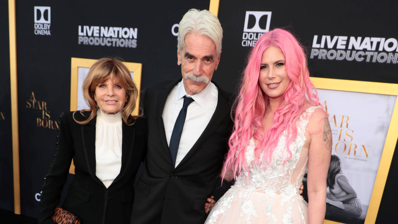 Katharine Ross et Sam Elliott en photo avec leur fille Cleo Rose Elliott.