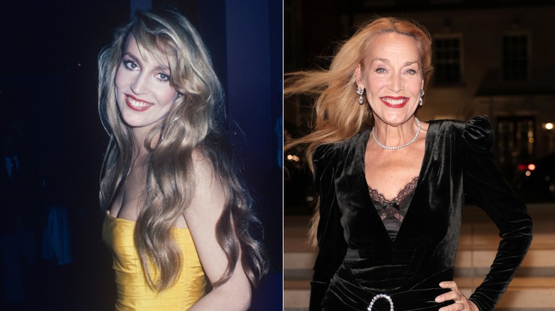Jerry Hall en 1978 et 2025