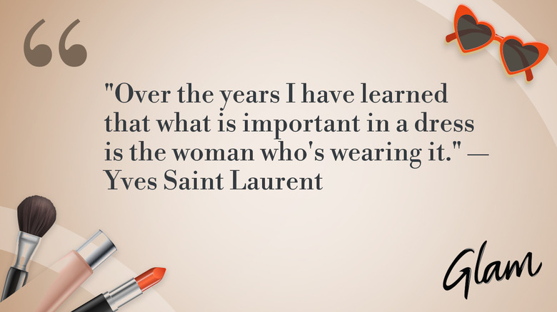 Image graphique d'une citation d'Yves Saint Laurent