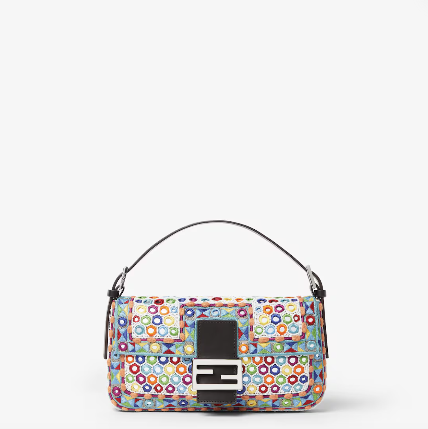Sac Re-Edition avec broderie multicolore et petits miroirs (7 800 euros)