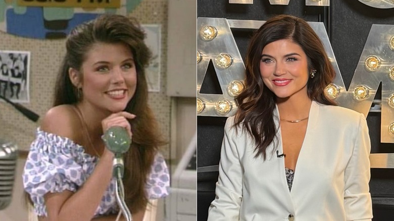 Tiffani Thiessen dans Sauvés par le gong et à Good Morning America