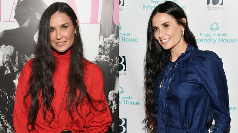 Demi Moore assiste à la célébration du lancement du livre de Glenda Bailey à Los Angeles en juin 2017 / Demi Moore assiste au 30e déjeuner annuel de remise des prix de Friendly House à Los Angeles en octobre 2019
