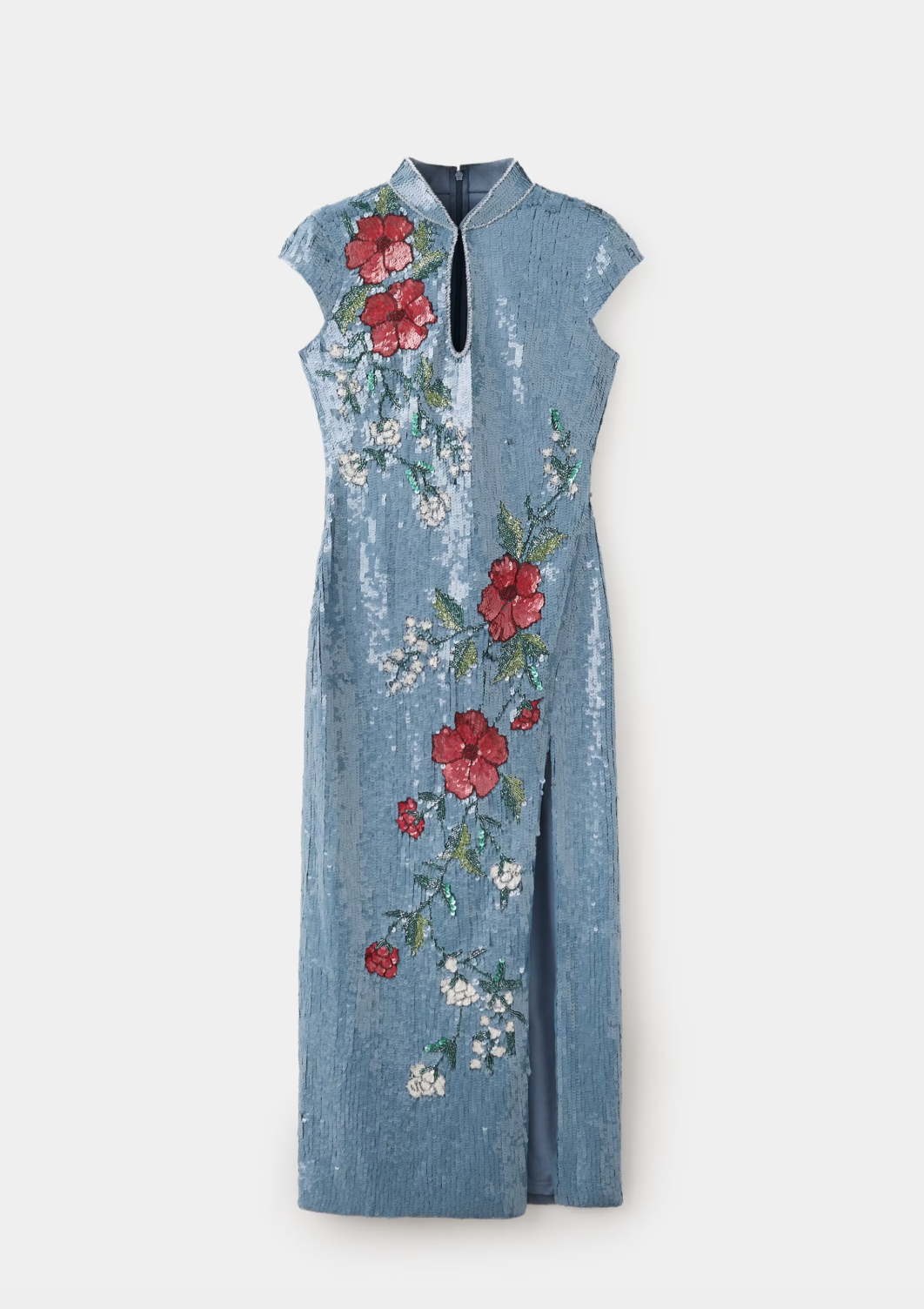Robe brodée de sequins (350 euros)