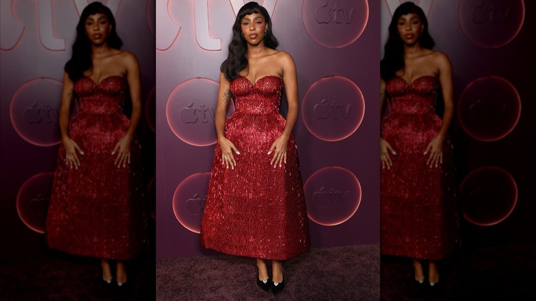 Jessica Williams sur le tapis rouge de la soirée Primetime Emmy d'Apple TV+ à Hollywood en septembre 2026