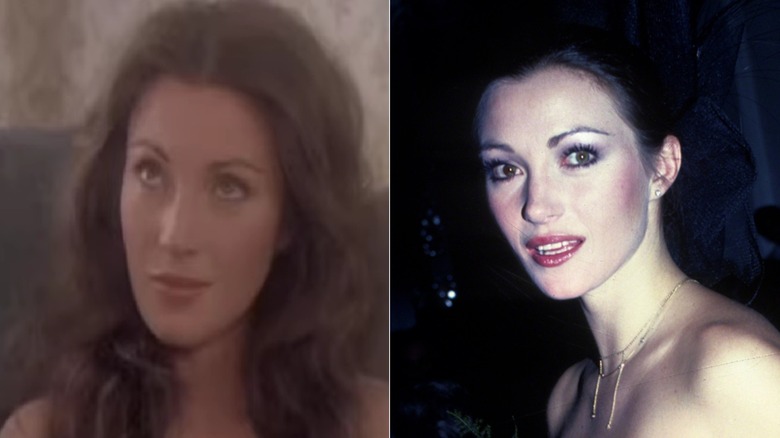 Jane Seymour dans le rôle de Cathy dans East of Eden 1981 (à gauche) et Jane Seymour en 1981 à New York (à droite)