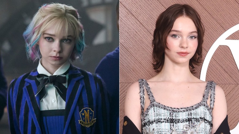 (G) Emma Myers dans le rôle d'Enid Sinclair dans la série Netflix 