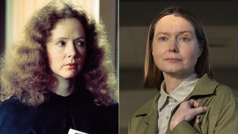 À gauche : Piper Laurie dans le film de 1976 