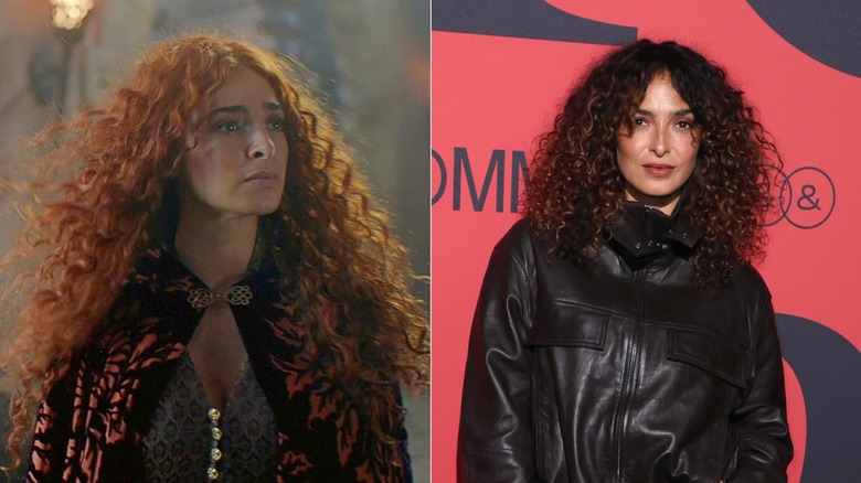 Anna Shaffer dans The Witcher et portant une veste noire