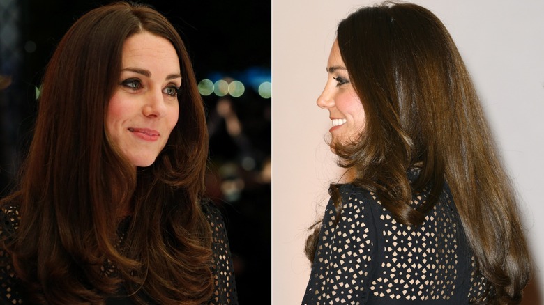 Kate Middleton aux cheveux raides et aux yeux charbonneux en novembre 2013