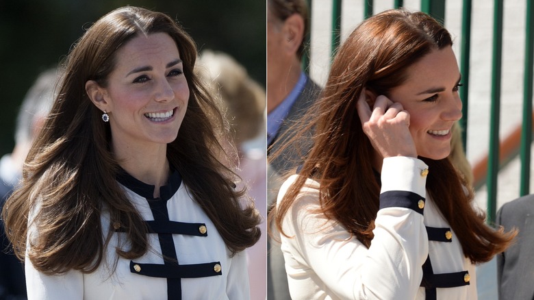 Kate Middleton aux cheveux lisses en juin 2014