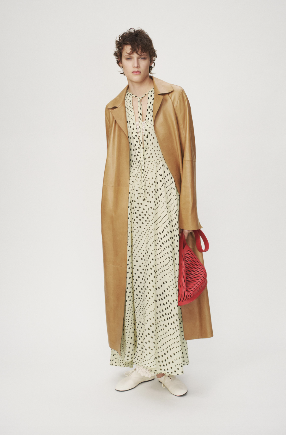 Robe à pois vanille (79,95 euros) / Réf. 2517/151/727