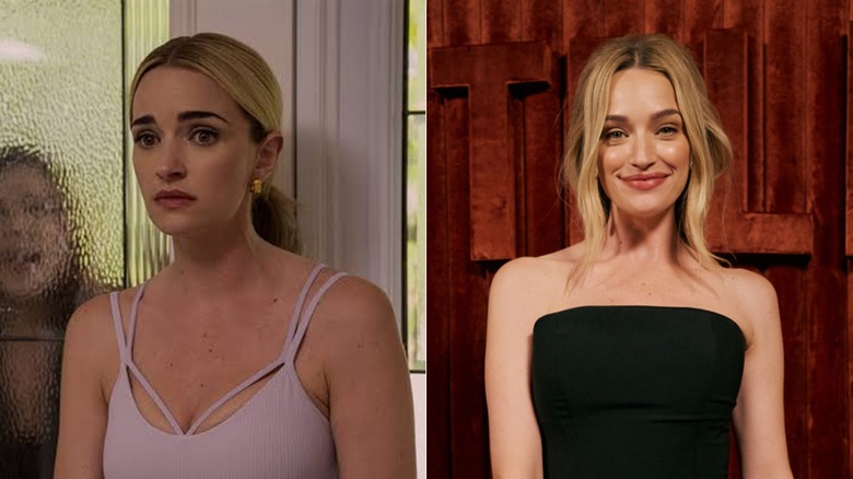 (à gauche) Brianne Howey dans le rôle de Georgia Miller dans "Ginny et Géorgie"; (À droite) Brianne Howey à la célébration des Emmy Awards 2026 de Netflix