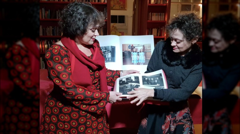 Louise et Lisa Burns lors du lancement du livre "Shining de Stanley Kubrick" en décembre 2022
