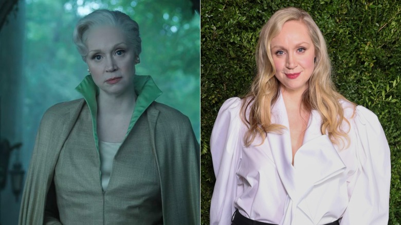 (à gauche) Gwendoline Christie dans le rôle de Larissa Weems dans la série Netflix 